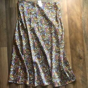 LOFT flower print skirt